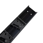 Restaurantware 17.7 Inch Snap-In Design Mop Holder, Black Plastic, 3 Customizable Slots, Screws Included