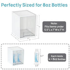 Vtopmart 2 Pack Stackable Storage Drawers, Plastic Organizers Bins for Baby Bottles, Skincare, Beauty Supplies, Ideal for Vanity, Bathroom, Kitchen Countertop, Cabinet Orga - style: 2pack High White