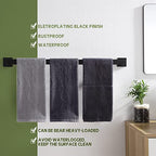 KOKOSIRI 32-Inch Single Towel Bar, Bathroom Kitchen Towel Holder, Wall Mounted SUS304 Stainless Steel Towel Rack, Matte Black, B4003BK-L32 - color: Matte Black, size: 32-Inch