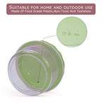 Jucaifu 8 Pack 8 Ounce reuseable small plastic freezer storage container jars with screw lid for food snacks lunch Green - color: Green(8PCS)