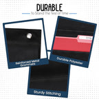 Essex Wares - 10 Pocket File Pocket Chart, Black, 14" Wide x 47" Tall - Versatile Wall Hanging File Folder Organizer for Classroom, Office, Home, and More - Wall Folder Organizer - 10 Pockets - size: 10 Pocket