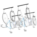 WALMANN Ceiling Mounted Bike Rack for Garage, Space-Saving Ceiling Bike Storage for 4 Bikes(Horizontally)/8 Bikes(Vertically), Adjustable Bike Hooks for Road Mountain Bikes - style: Ceiling rack for 4 bikes