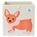 CLCROBD Foldable Animal Cube Storage Bins Fabric Toy Box/Chest/Organizer for Toddler/Kids Nursery, Playroom, 13 inch (Dog) - color: Dog