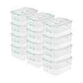 STERILITE Convenient Home 2-Tier Layer Stack Carry Storage Box, Clear 12-Pack 12 X 1 - size: 12 Pack