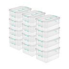 STERILITE Convenient Home 2-Tier Layer Stack Carry Storage Box, Clear 12-Pack 12 X 1 - size: 12 Pack