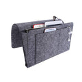 Gavigain Luxurious Grey Armrest Organizer, Caddy for Sofa, Couch, Chair Armrest, Remote Control, Cell Phone, Book, Magazine, Glasses, Snacks