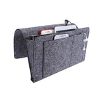 Gavigain Luxurious Grey Armrest Organizer, Caddy for Sofa, Couch, Chair Armrest, Remote Control, Cell Phone, Book, Magazine, Glasses, Snacks