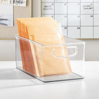 iDesign Stackable Clear Plastic Bin - Kitchen Organizers and Storage for Fridge and Pantry, 4-Pack - style: Pack of 4