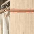 FIRJOY 12" Valet Rod for Closet Pull Out (2 Pack, Rose Gold) - color: Rose Gold, size: 2 Pack