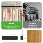 Expandable Closet Shelf, 16-53 Inches Metal Closet Rod Organizers and Storage Shelves Space Saving DIY Divider Separator for Cabinet Wardrobe - size: 16-53 Inch