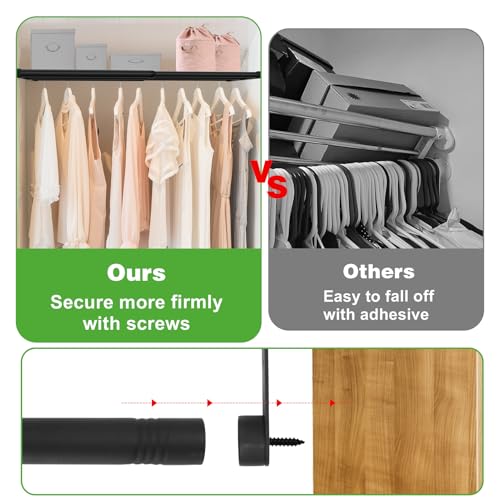 Expandable Closet Shelf, 16-39 Inches Metal Closet Rod Organizers and Storage Shelves Space Saving DIY Divider Separator for Cabinet Wardrobe - size: 16-39 Inch