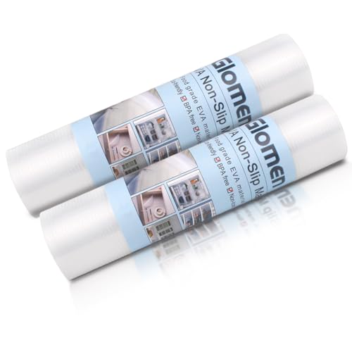 Shelf Liner, Non-Slip Cabinet Liner, Washable Oil-Proof for Kitchen Cabinet, Shelves, Refrigerator, Storage, Desks, 16 Inches x 20 FT, Non Adhesive Drawers Liner… (16 Inches x 20 FT x 2 Rolls) - size: 16 Inches x 20 FT x 2 Rolls