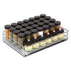 Pull-Out Cabinet Spice Rack Organizer - Slim Slide-Out Storage for Spices, Bottles & Jars, Premium Heavy-Duty Steel, Easy Install for Narrow Kitchen Cabinets - 14 ⅜ W x 10 ⅜ D x 2 ¾ H, Chrome - size: 14 Inch - Single