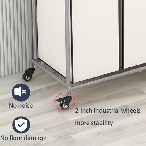 Laundry Sorter 4 Section Hamper Sorter with Heavy Duty Lockable Rolling Wheels Removable Bags Basket Separator for Dirty Clothes Storage, Beige - size: 4 Bags Beige