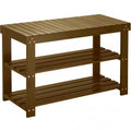 Pipishell Bamboo Shoe Rack Bench, 3 Tier Sturdy Shoe Bench, Storage Shoe Organizer, Holds up to 300lbs for Entryway Bedroom Living Room Balcony, Yellow Brown - color: Yellow Brown