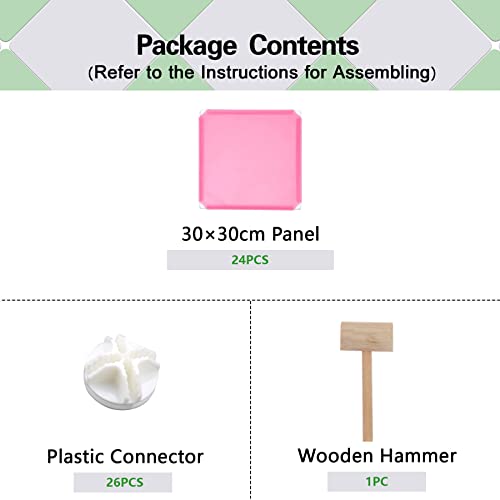 C&AHOME Cube Storage Organizer, 6-Cube Shelves Units, Closet Cabinet, DIY Plastic Modular Book Shelf, Ideal for Bedroom, Living Room, Office, 36.6" L x 12.4" W x 36.6" H Pink UPCS06P - color: Pink