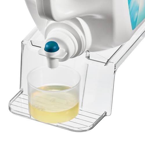 iDesign Laundry Detergent Holder, Liquid Detergent Stand for Laundry Room Organization, Clear - size: (Pack of 1)