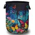 Spring Flower Butterfly Laundry Basket, Laundry Hamper Collapsible Oxford Cloth with Handle Clothes Toy Storage Bin for Bathroom Laundry Room Bedroom 15.7 X 20 Inch - color: Spring Flower Butterfly