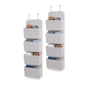 Delta Children GAP babyGap 2-Pack Over the Door Storage Organizer with 4 Pockets, Grey - color: Grey