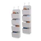 Delta Children GAP babyGap 2-Pack Over the Door Storage Organizer with 4 Pockets, Grey - color: Grey