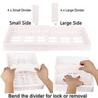 SWOMMOLY Expandable Food Storage Container Lid Organizer, Includes 8 Adjustable Dividers, 30 Preprinted and Blank Writable Labels, Extra Large - size: Extra Large