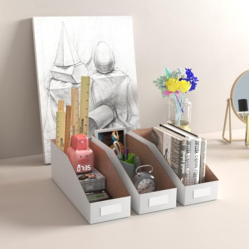 ZBEIVAN Cardboard Storage Bins Boxes 35 Packs 12x4x4.5 Inches, Easy Assembly Pantry Organizer Bins for Shelf, White - color: White, size: 12x4x4.5 inch
