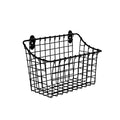 Spectrum Large Wall Mounted Wire Basket Matte Black Kitchen Wall Mount Organizer Storage Basket, Wire Basket for Bathroom Pantry Organization, Wall Mount Hanging Wire Caddy for Modern Kitchen