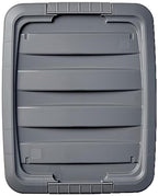Amazon Basics Plastic Storage Containers with Secure Latching Lids, Stackable Organization Bins, Clear/Grey, 19 Quart, Set of 6 - size: 19 Qt. - 6 Pack