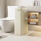 Lifewit 2 Pack Slim Laundry Hamper, Collapsible Narrow Laundry Basket, Small Tall Dirty Clothes Hampers with Handles for Bathroom Bedroom College Dorm, White, 65L - color: White