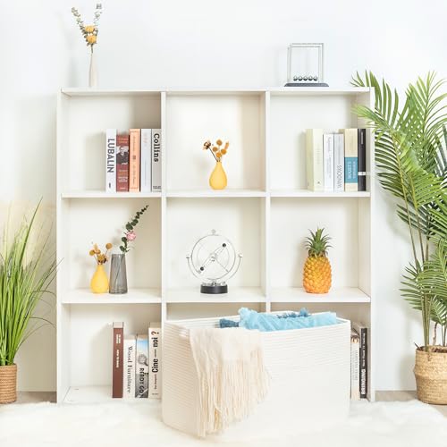 MINTWOOD Design 22in Extra Large Blanket Basket Holder Living Room, Rectangle Rope Woven Storage Basket with Handles for Laundry, Pool Towels, and Shoes, Dog Toy Organizer Bin Box, Creamy White - color: Creamy White