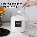 Glass Jars and Acrylic Dryer Sheet Holder, Laundry Pods Container with Bamboo Lid and 27 Labels, Powder Detergent Containers for Laundry Room Organization, Storage Jars Set (3 Pack, Black) - color: Black