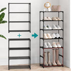 Autonomier 4 Tier Extra Small Shoe Rack (16.3" Wide), Narrow Stackable Shoe Shelf for Kids Toddler Adult, Lightweight Shoe Rack Stand for Closet Dorm Storage Organizer, Front Door Entrance, Entryway - size: 4-Tier