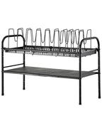 HULISEN Pots and Pans Organizer Under Cabinet, Expandable 2-Tier Pots and Pans Lid Storage Rack Holder with 10 Dividers, Adjustable Height Under Sink Organizer, Maximize Kitchen Storage Space