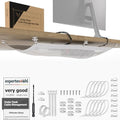 Cable Management net - Under Desk Wire Management - Flexible Under Desk Cable Management Tray White - color: White