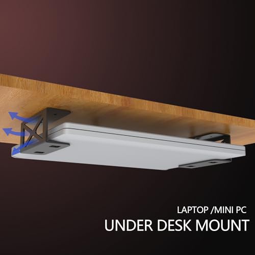 Under Desk Laptop/Mini PC Storage Mount,CPU Holder,Compatible with Dell OptiPlex,Mac Book,Mac mini and More.