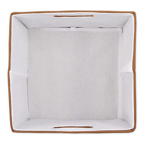 DII Collapsible Polyester Storage Cube, Solid, Lightweight and Durable, Large Square, 13x13x13, Cinnamon - color: Cinnamon, size: Large Square, 13x13x13"