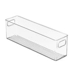 mDesign Plastic Kitchen Organizer - Storage Holder Bin with Handles for Pantry, Cupboard, Cabinet, Fridge/Freezer, Shelves, and Counter - Holds Canned Food, Snacks, Drinks, and Sauces - 8 Pack - Clear