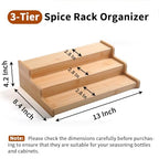 JinDoWin 2 Pack Cabinet Spice Rack Organizers - Enhanced Cabinet Spice Organizer, Practical Spice Rack Organizer for Cabinet and Efficient Cabinet Spice Organizer (2, 13 Inch) - size: 13 Inch