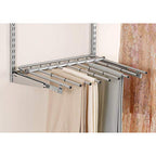 Rubbermaid Configurations Pants Rack Titanium Holds 7 Pairs of Pants Non-Slip Closet Organization and Storage