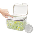 Laundry Pod Holder with Lid - Sealed Automatic Pop-Up Dispenser, 94oz/115 Pod Capacity, ABS/PP Durable Container for Laundry Room Organization, Multi-Purpose for Detergent Powder/Dryer Sheets - color: 2.8L