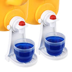 Laundry Detergent Cup Holder, Fabric Softener Drip Catcher, Firmly Holds on Bottle Spouts, Keeps Washer Dryer and Floor Clean and Organized - Pack of 2