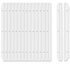 40Pcs 3 Hole Punched Magazine Holders, Magazine Organizer, 3 Ring Binder Insert Strips, Translucent White