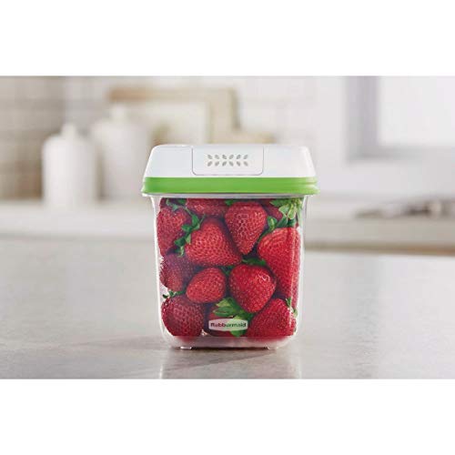 Rubbermaid FreshWorks Saver, Medium Produce Storage Container, 7.2-Cup, Clear - size: 7.2 Cup