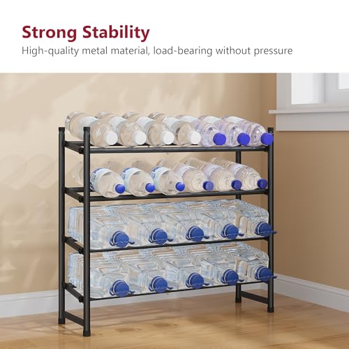 Tajsoon Expandable Shoe Rack for Closet 4 Tier, 29“-41“Adjustable & Stackable Shoe Shelf Storage, Metal Shoe Rack Organizer for Front Door Entrance, Closet, Garage, Entryway, Black - color: Black, size: 4 Tier