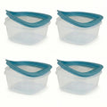 Storage Containers, Easy Find Lids, Teal, 2 Cup pack of 4, Flex & Seal, Leak Proof Lids, Food Storage Set, Clear Meal Prep Flex Containers, Assortment - size: 2Cup