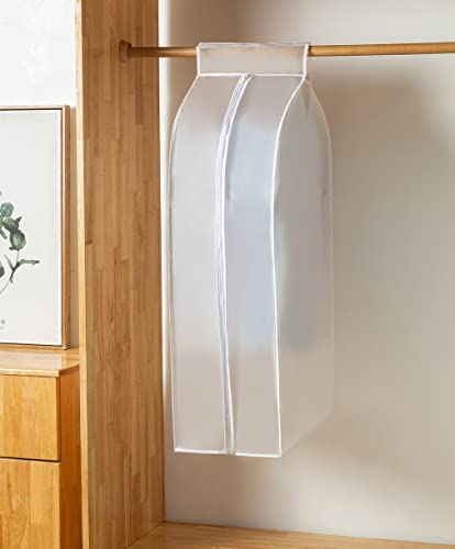 XIAKE Garment Bags M/oth-proof Dust Cover Coat Hanging Clothes Storage Bag Premium Thickened Clothing Organizer Moisture-proof Dust-proof Clothes Cover - size: 24"L * 12"W * 35"H