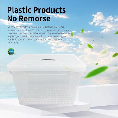288QT Set Heavy-Duty Stackable Clear Storage Bins with Lids -Clear Plastic Organizing Containers for Home, BPA-Free, Pull Handles and Secure Latches - style: 288QT (60QT X 4 Pack+28QT+20QT)