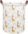 ESSME Kids Laundry Hamper,Giraffe Hamper Collapsible Canvas Waterproof Animal Storage Bin for Boy, Nursery Hamper,Gift Baskets,toy bins(Giraffe) - color: Giraffe