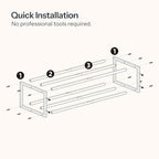 HOOBRO Wall-Mounted Shoe Rack, 2 Pack Hanging Metal Shoe Shelf, Space-Saving Shoe Storage Organizer, Holds 12-16 Pairs, Shoe Holder for Entryway, Closet, Small Spaces, Black BK44XJP201