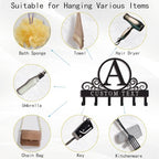 Personalized Initial Key Holder for Wall, Decorative Metal Key Holder Wall Mount, Key Hooks Coat Rack Monogram Decor, Perfect for Bathroom, Living Room, Kitchen, Anniversary Housewarming Gift - style: Custom